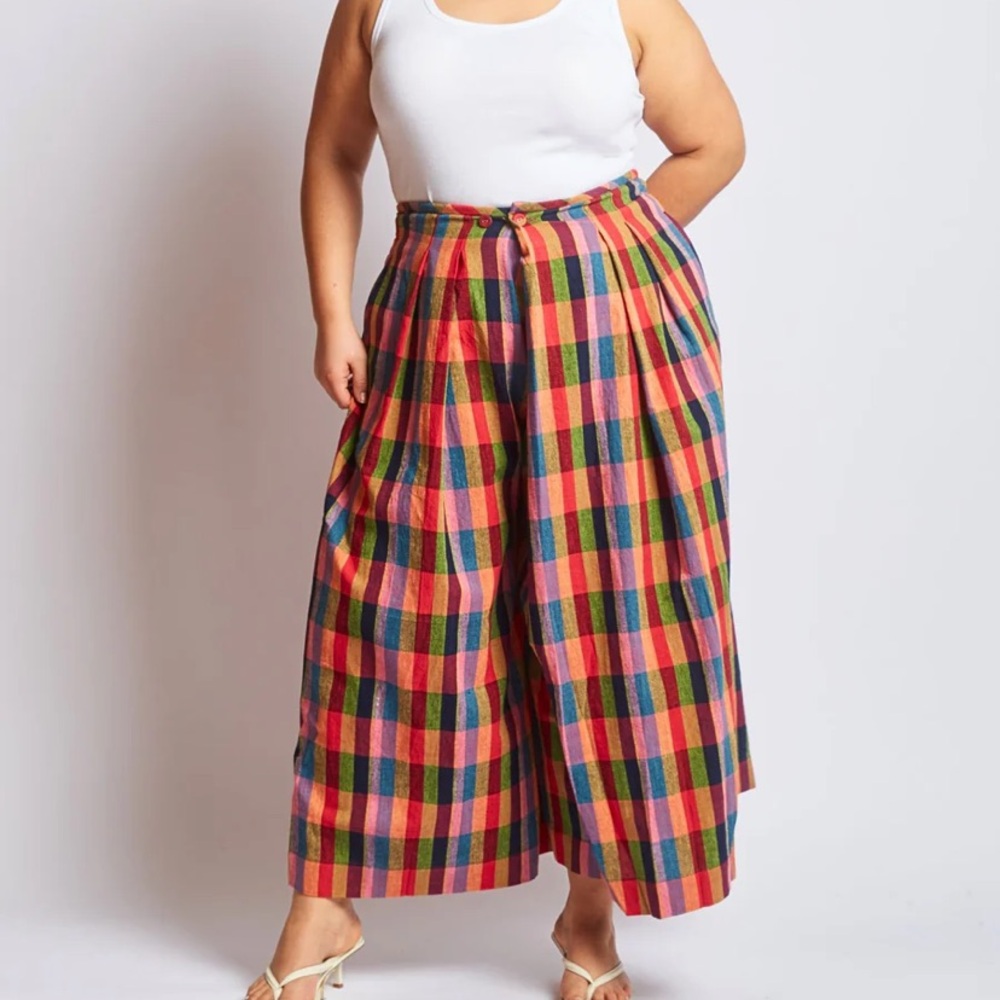 Rujuta Sheth Frida Pants Lovebird Chex